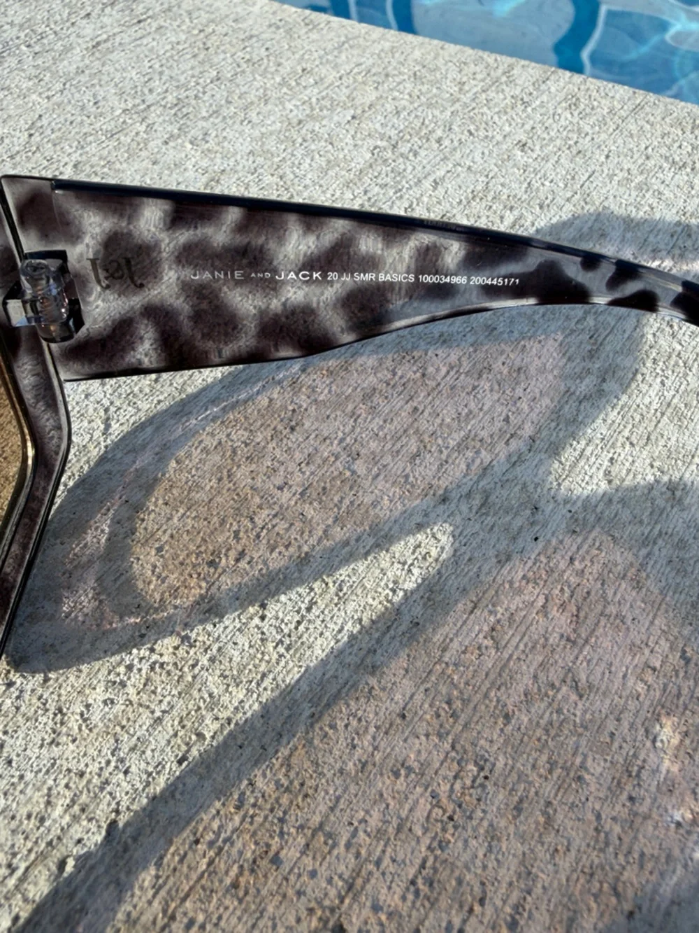 Janie and Jack Tortoiseshell Square Kids Sunglasses